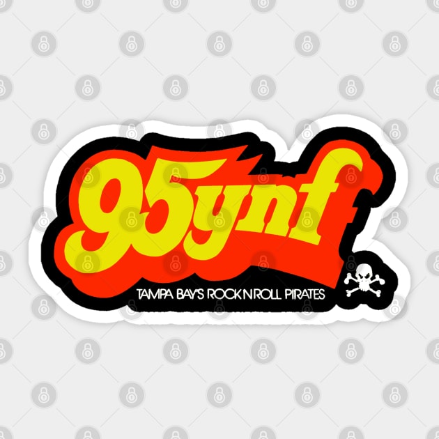 95YNF Tampa Bay's Rock n Roll Pirates Sticker by kevfla